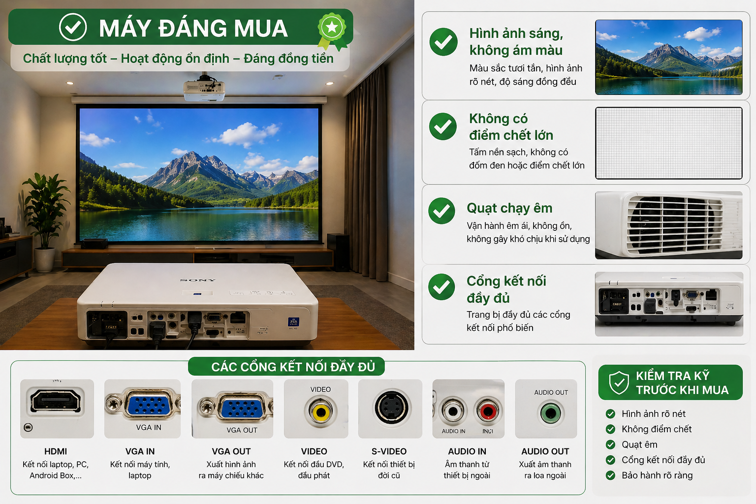 máy chiếu đáng mua